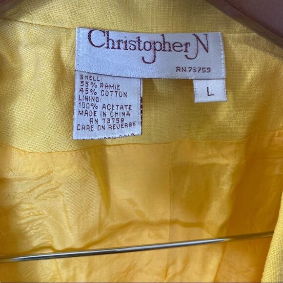 Christopher N. Blazer Jacket Sz L - Picture 3 of 3